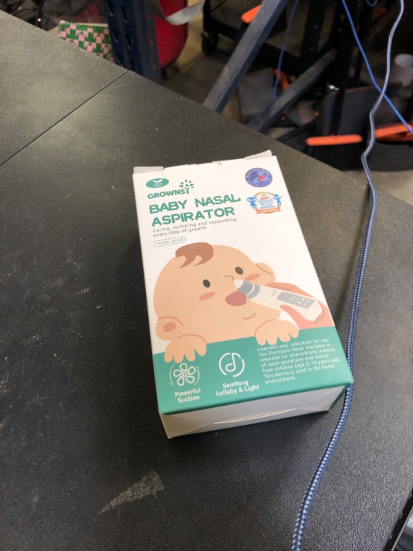 Photo 1 of GROWNSY Nasal Aspirator for Baby, Electric Baby Nose Sucker with Larger Suction Chamber and More Powerful Suction, Automatic Nose Cleaner with Music and Light Soothing Function