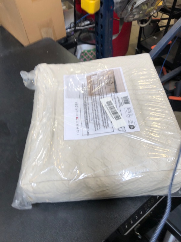 Photo 1 of Tommy Hilfiger - Duvet Set, Luxuriously Soft Cotton Bedding with Matching Shams, Textured Design (Monogram Matelassé Beige, Full/Queen)