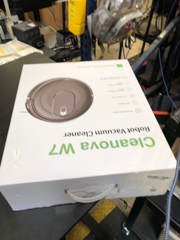 Photo 1 of PSUK W7 Robot Vacuum and Mop Combo, 2 in 1 Mopping Robotic Vacuum Cleaner with Watertank and Dustbin, Self-Charging, Slim, Max 120mins Runtime for Hard Floor, Carpet Cleaning
