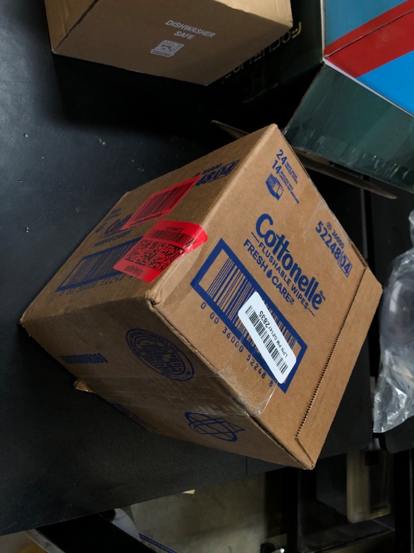 Photo 1 of Cottonelle Fresh Care On-The-Go Flushable Wet Wipes, Adult Wet Wipes, 24 On-The-Go Pack, 14 Wipes Per Pack (336 Total Wipes), Packaging May Vary