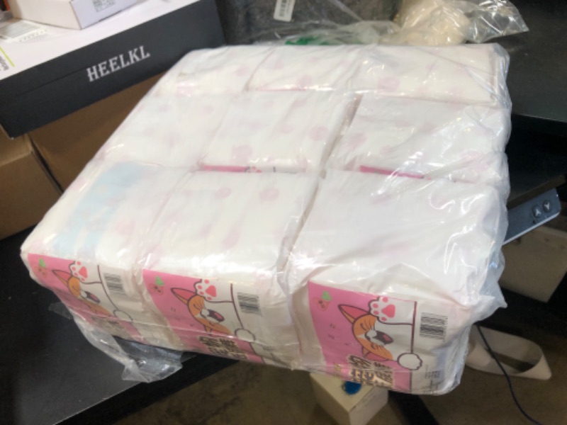 Photo 1 of 90 Count Disposable Dog Diapers Female, Super Absorbent Pink Puppy Doggie Diapers for Small Female Dogs Urination or Incontinence (Waist 10-16.5 in S)