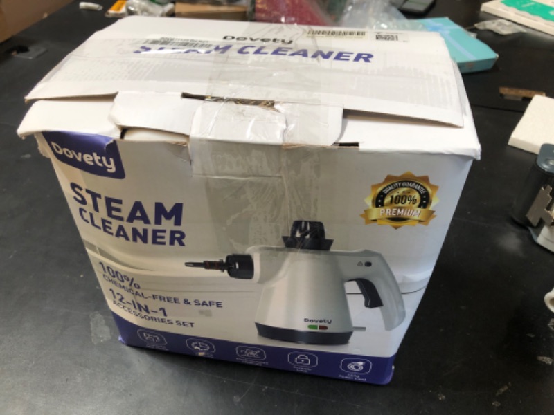Photo 1 of Steam Cleaner, Pressurized Handheld Steam Cleaner for Home with 12pcs Accessories & Safety Lock, Multi-Surface & Powerful Home Use Steamer for Cleaning, Car, Bathroom, Shower, Window, Grime, Grease
