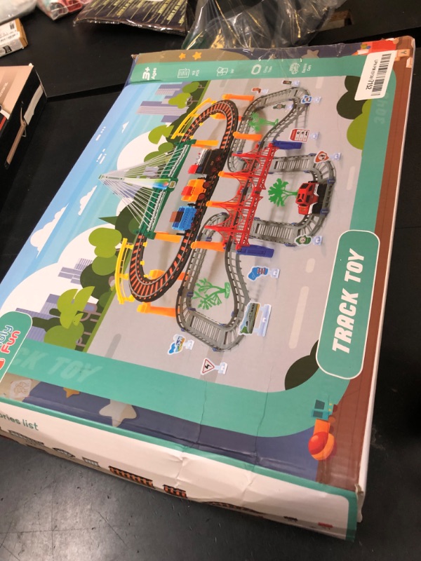 Photo 1 of Toddler Train Set Toy, Electric Train Track Playset for 3 4 5 Years Old Kids, Boys and Girls