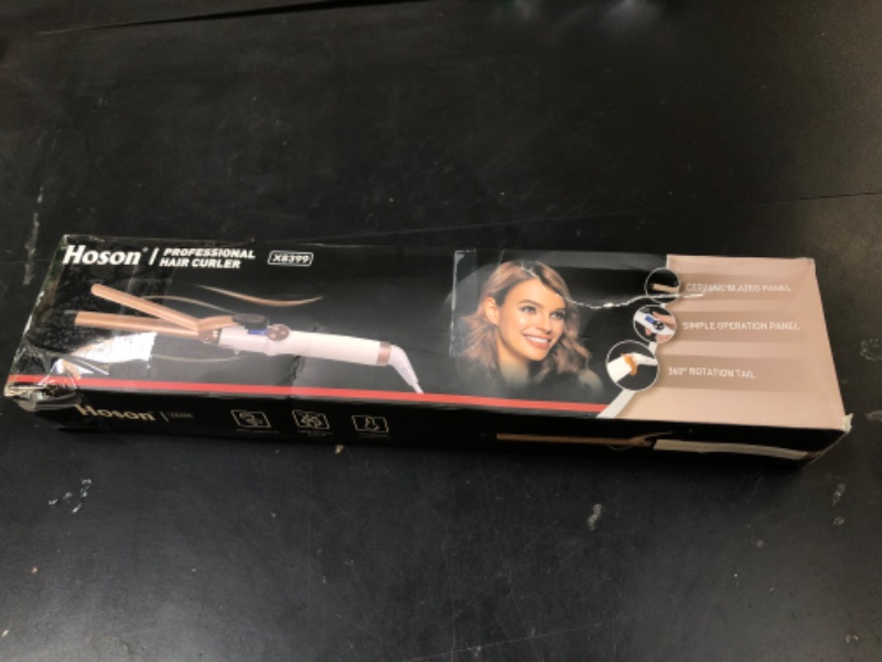 Photo 1 of 3/4 Inch Curling Iron Professional, Ceramic Tourmaline Curl Wand Barrel, Hair Curler Iron for Short Hair,Glove Include, Glove Include, Gold