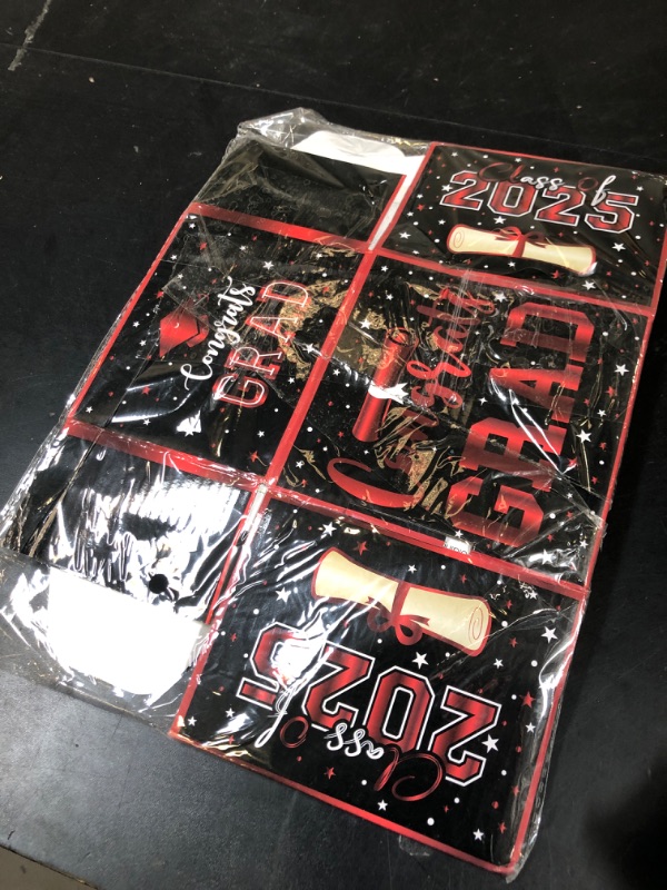 Photo 1 of Graduation Surprise Money Box for Cash Gift, 2025 Congrats Grad Money Gift Box with Card and Cash Holder for Boys Girls High School College DIY Fun Cash Box, Includes 50Pcs Transparent Bags?Black Red