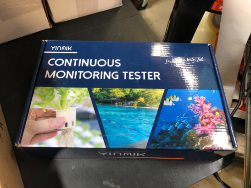 Photo 1 of YINMIK Aquarium pH Salinity Monitor, Smart pH Salt Meter, Digital pH PPM Salt Tester for Saltwater Aquarium Reef Tank, WiFi 5 in 1 pH Salt TDS Humidity Temp Monitor for Freshwater Fish Tank, Koi Pond