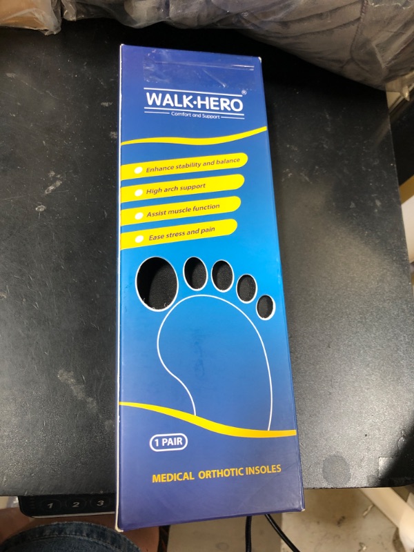 Photo 1 of Plantar Fasciitis Feet Insoles Arch Supports Orthotics Inserts Relieve Flat Feet, High Arch (Mens 4-4 1/2 | Womens 6-6 1/2)