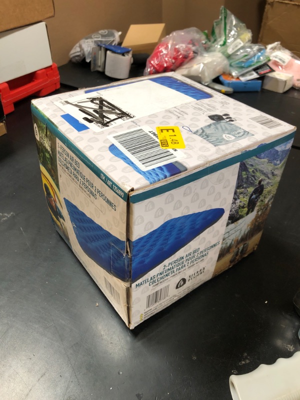 Photo 1 of Sierra Designs Queen Campaign Air Mattress | Air Bed for Car Camping and Travel | Full TPU Construction Means no Harmful or Toxic Materials | Includes Battery Operated Pump of Easy Fast Inflation |