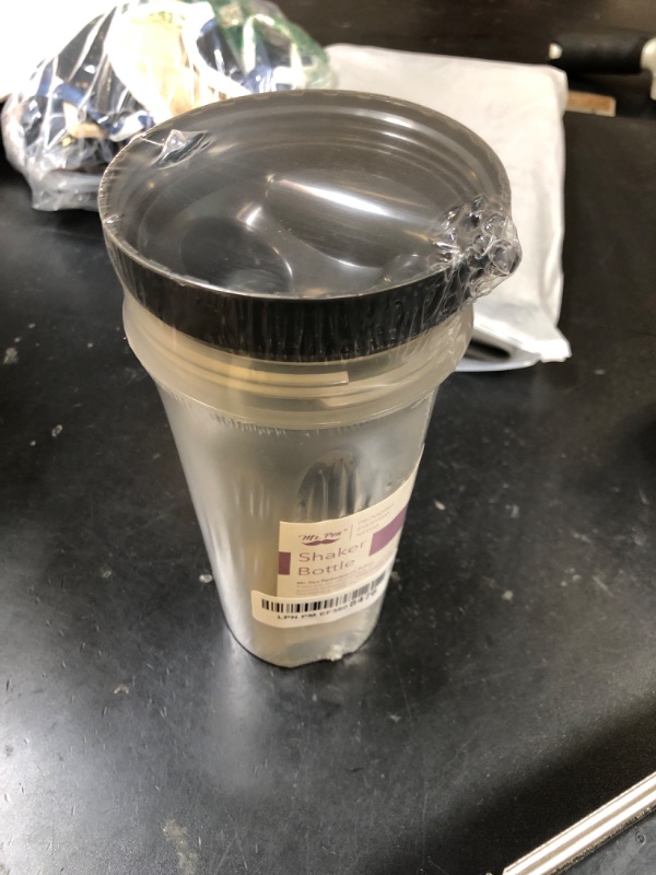 Photo 1 of Mr. Pen- Shaker Bottles for Protein Mixes, 28 oz, 1 Pack, Clear, Protein Shaker Bottle with Wire Whisk Ball, Blender Bottle