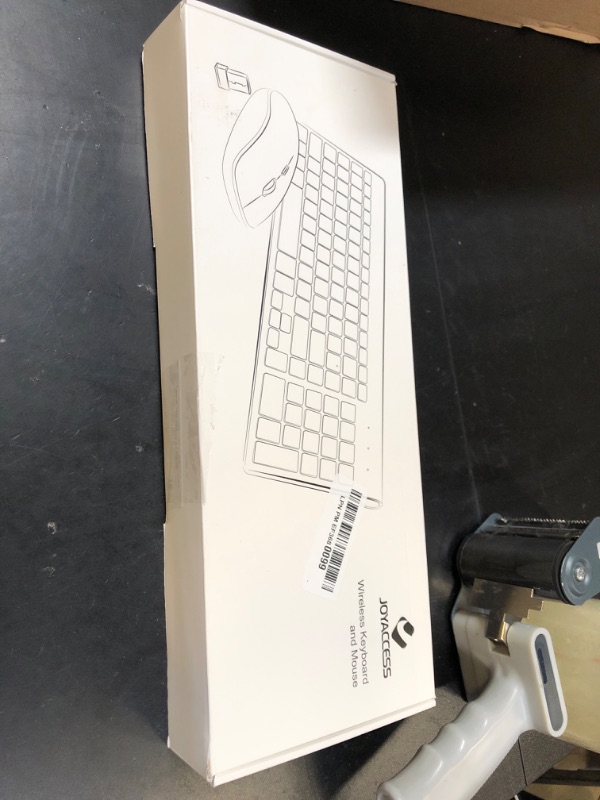Photo 1 of J JOYACCESS Wireless Keyboard and Mouse Combo with 7 Backlit Options,Quiet Light Up Keys,Type-C Rechargeable,Sleep Mode-2.4G Slient Portable Cordless Combo for Laptop/PC/Computer/Mac(Grey+Sliver)