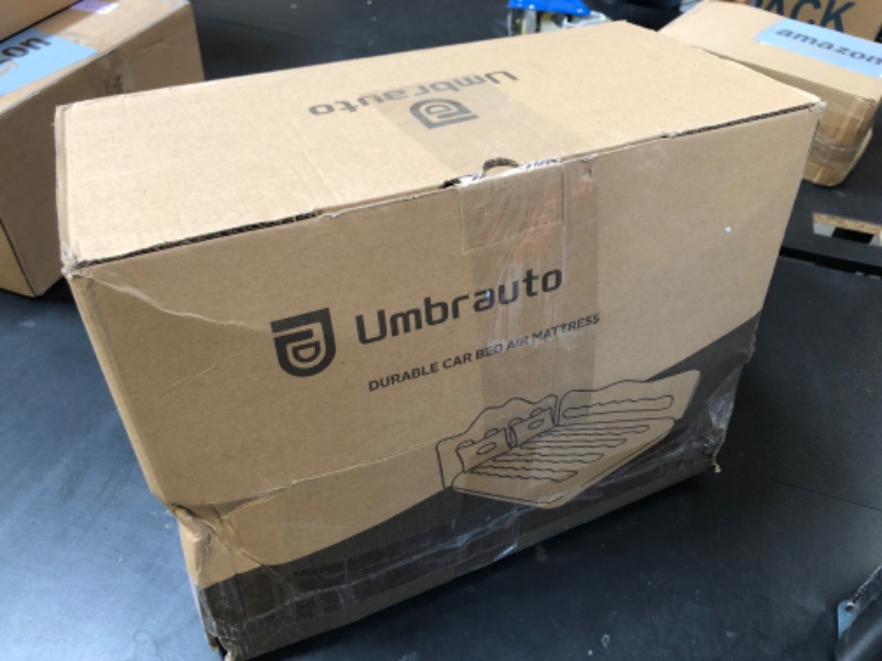Photo 1 of Umbrauto Car Air Mattress Bed: Inflatable SUV Camping Sleeping Pad for Truck Back Seat with Pump & Pillows, Blow Up Backseat Car Mattress for Van Rear Seat