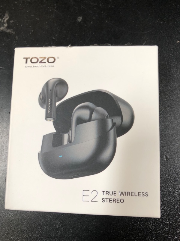 Photo 1 of TOZO E2 Wireless Earbuds 10mm Drivers with Powerful Bass, App Customize 32 EQs, with 2 Mics AI Call Noise Cancellation, 30H Playtime, Bluetooth 5.3 Ear Buds, Comfort Fit in-Ear Headphones