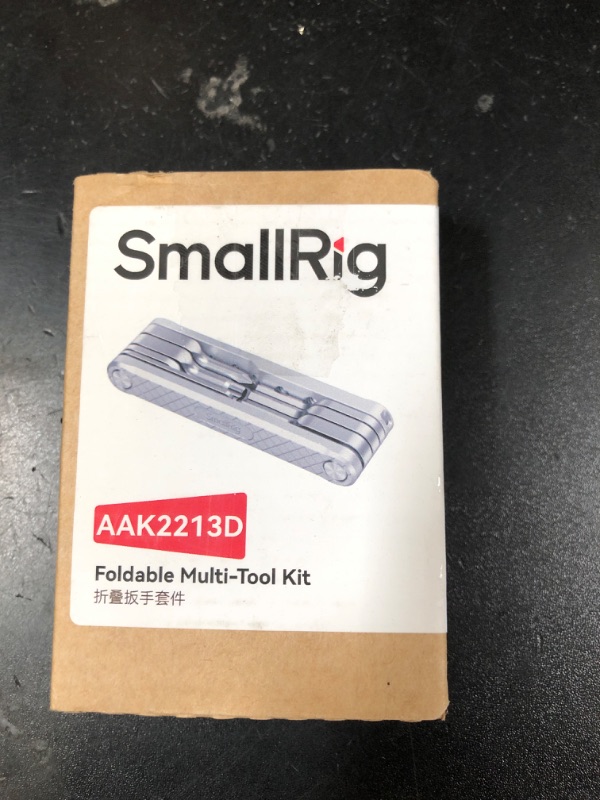 Photo 1 of SMALLRIG Folding Tool Set with Screwdrivers and Hex Key Wrenches, Seven Functional Tools Included (Silver) - AAK2213D