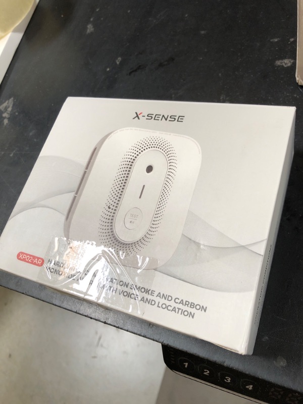 Photo 1 of X-Sense  Detector Carbon Monoxide Detector Combo Hardwired with Voice Location, Hardwired Interconnected Smoke and Carbon Monoxide Detector, Model XP02-AR, 1-Pack