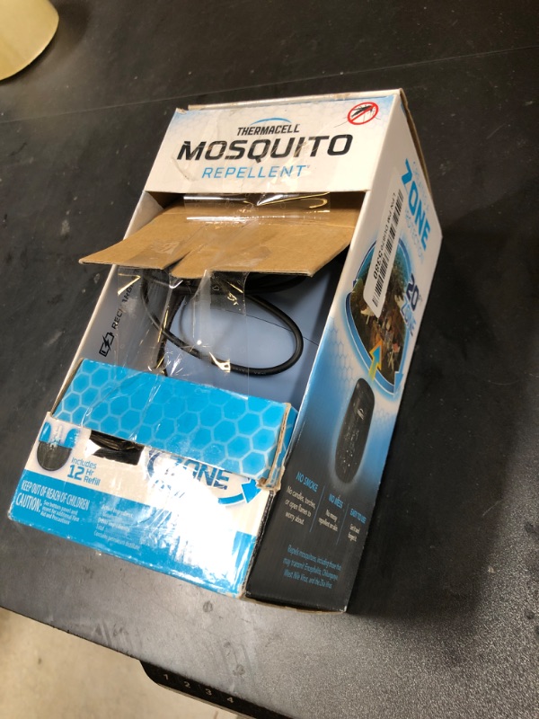 Photo 1 of Thermacell E55 E-Series Rechargeable Mosquito Repeller with 20' Mosquito Protection Zone; Blue; Includes 12-Hr Repellent Refill; Bug Spray Alternative; Scent Free; No Candle or Flame