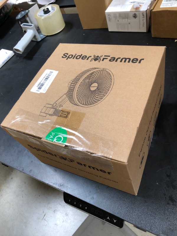 Photo 1 of Spider Farmer New Grow Tent Fan 6" with 10 Dynamic Wind Speeds and 10-Level Oscillation, EC Motor, Weatherproof IP-54, Auto Oscillating Clip Fan, Powerful Airflow but Quiet for Ventilation Circulation