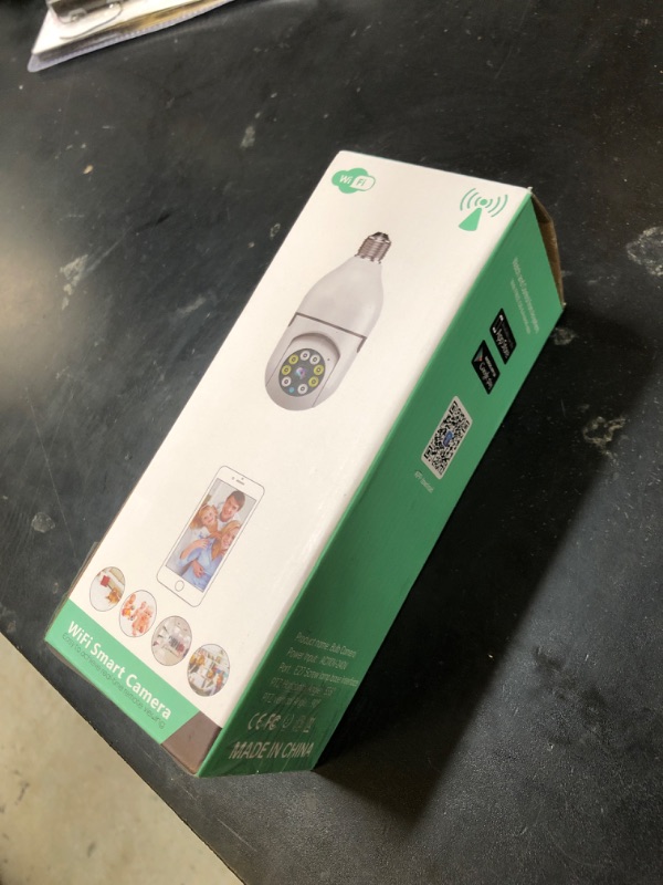 Photo 1 of WESECUU Light Bulb Security Camera -5G& 2.4GHz WiFi 2K Security Cameras Wireless Outdoor Motion Detection and Alarm,Two-Way Talk,Color Night Vision,Human Detection, Bulb Camera Compatible with Alexa