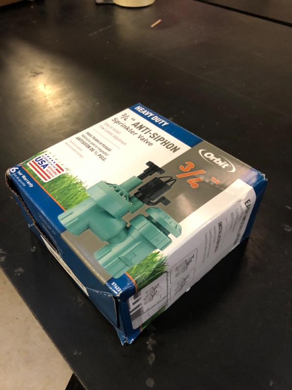 Photo 1 of 1-Pack Orbit 57623 3/4" FPT 100 Series Anti-Siphon Automatic Sprinkler Valve with Flow Control