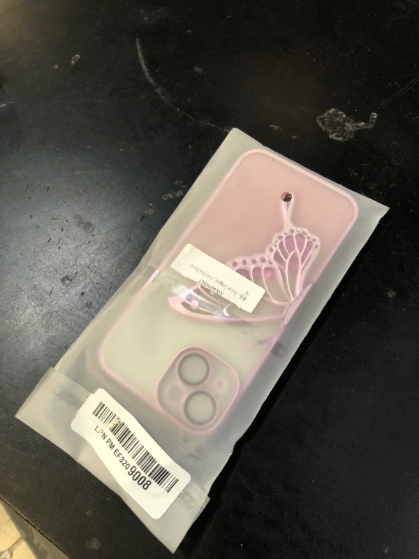 Photo 1 of Zkacase Designed for iPhone Case,Luxury Electroplated Liquid Floating Gradient Glitter Quicksand Butterfly Clear Shockproof Protective Cover Phone Case (Pink,iPhone 14)