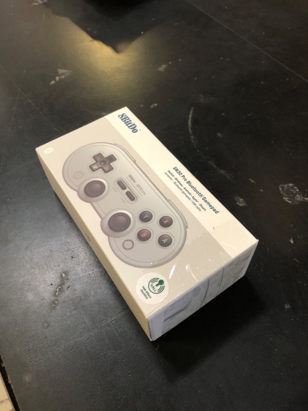 Photo 1 of 8Bitdo Sn30 Pro Wireless Bluetooth Controller, Hall Effect Joystick Update, Retro Gamepad for Switch/Switch 2, PC, Steam Deck, Android, Raspberry PI, iPhone, iPad, macOS and Apple TV (Gray Edition)