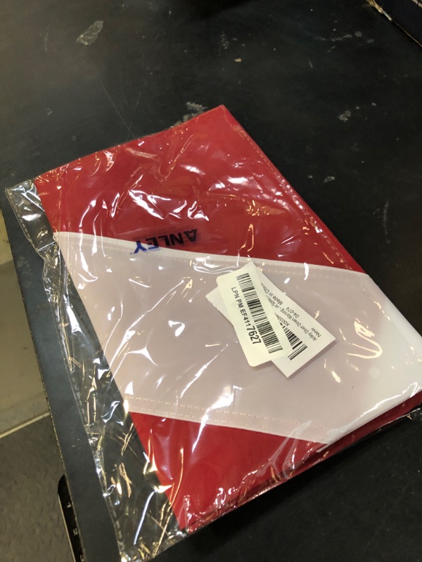 Photo 1 of Anley Diver Down Warning Flag with Removable Stiffening Pole 20 x 24 Inch - Double Stitched Nylon - Red and White Diving Flags for Scuba Dive Spearfishing Freediving