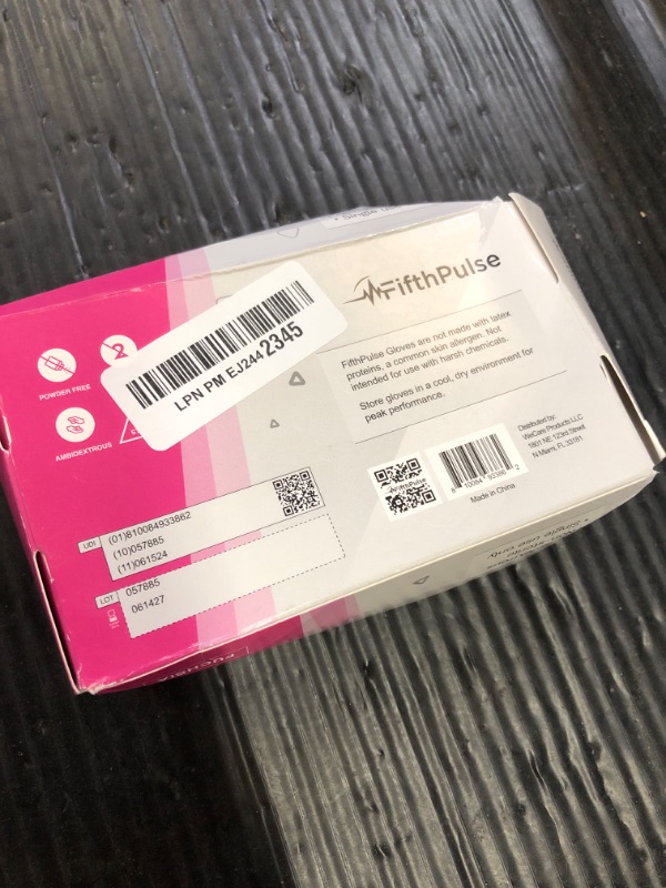 Photo 1 of Fuchsia Hot Pink Nitrile Disposable Gloves - - 3 Mil Nitrile Gloves Medium - Powder and Latex Free Rubber Gloves - Surgical Medical Exam Gloves - Food Safe Cooking Gloves