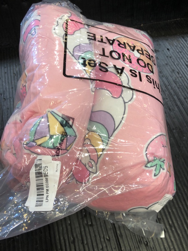 Photo 1 of Barydat Car Pillow 28 x 18 Inch Car Travel Pillow Pink Unicorn U Shaped Neck Pillows Sleeping Reading Pillows for Long Distance Soft Washable Airplane Pillow for Adults Head and Body Support