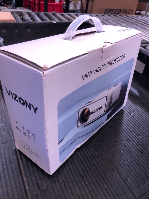 Photo 1 of VIZONY Mini Projector with WiFi and Bluetooth, 450ANSI 1080P FHD Home Movie Projector, Portable Outdoor Projector with 250" Display+Zoom, Compatible w/Phone//Laptop/TV Stick-Indoor&Outdoor