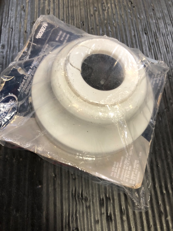Photo 1 of Harbor Breeze White Metal Angle Mount Capable Ceiling Fan Mounting HardwareLPNPMEJ1912251
