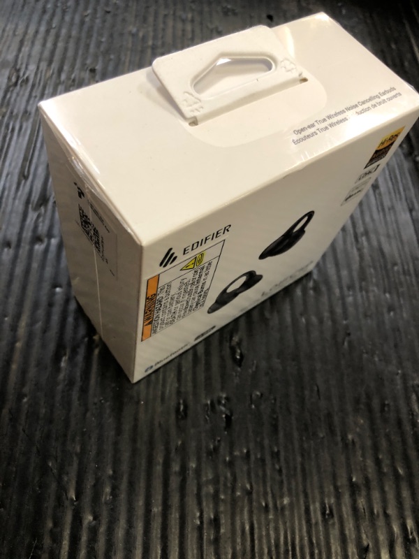 Photo 1 of Edifier LolliClip Open-Ear True Wireless Earbuds, Bluetooth 5.4, Hi-Res LDAC, Adaptive ANC, Health Monitoring, Spatial Audio, Interchangeable Design, Multipoint, App Control, IP56, Black***factory sealed
