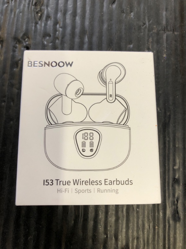 Photo 1 of Wireless Earbuds, Bluetooth 5.4 Headphones HiFi Stereo, Bluetooth Earbuds with ENC Noise Cancelling Mic, IP7 Waterproof in Ear Earphones, 48H, LED Display Ear buds for Pad Workout Sports, Purple