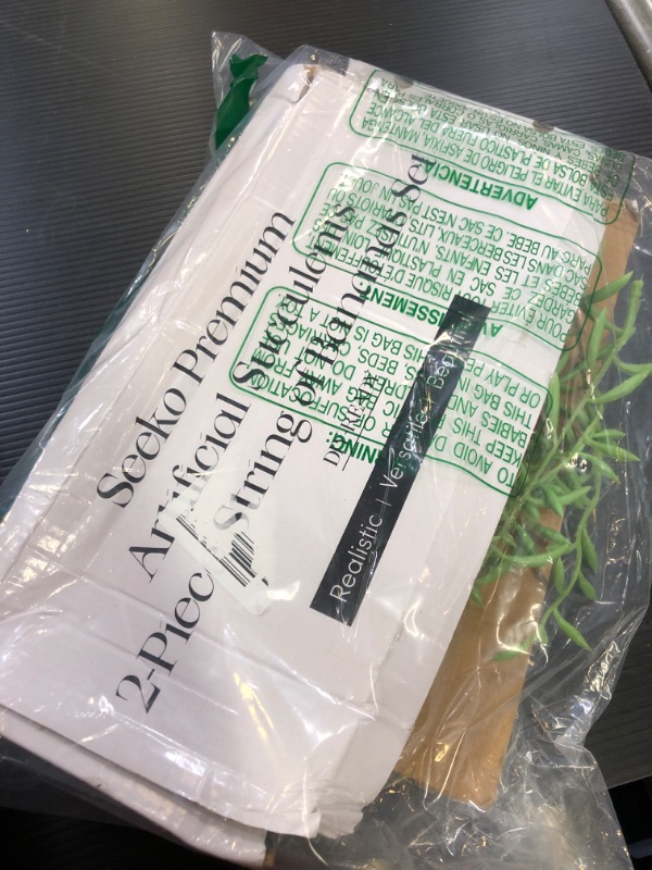 Photo 1 of SEEKO Succulents Extra Large Fake Seaweed (Pack of 2, 33" Long) - Artificial Succulents Unpotted - String of Pearls