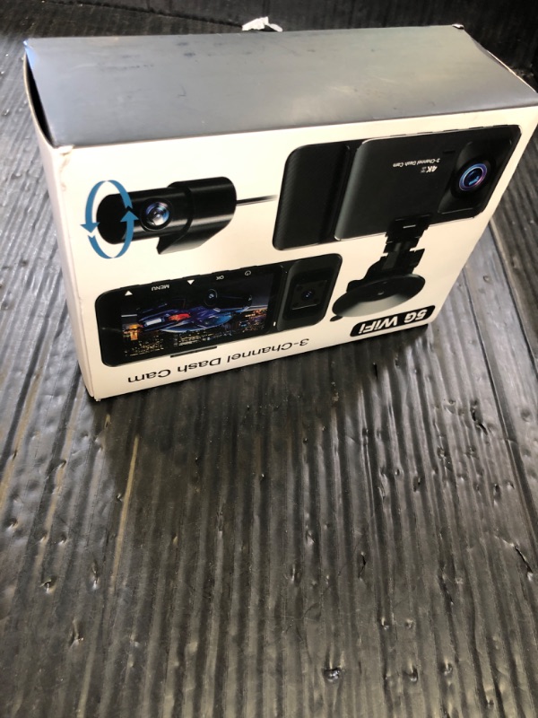 Photo 1 of LECTRUS 3 Channel 4k Dash Cam Front and Rear and Inside, Car Mount Dash Camera with WiFi, 64GB Card, Night Vision, App Control, Loop Recording, G-Sensor, 24h Parking Mode, 3" IPS Screen