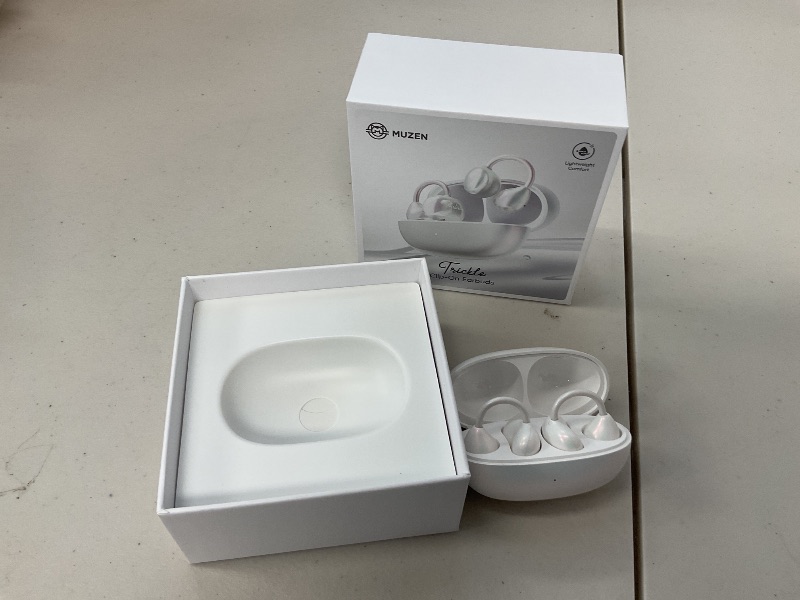 Photo 1 of MUZEN Open Ear Headphones, Trickle 4g Lightweight Wireless Bluetooth 5.4 Clip On Earbuds with 38H Playtimes, Fit Comfort Sport Ear Clip Earbuds, Hi-Fi Earphones for Fintness Running Workout