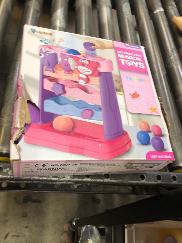 Photo 1 of V-Opitos Musical Toys for Toddler 1, 2, 3 Years Old, Feeding Interactive Toys for Baby 9-12 Months, 6 7 8 9 10 12+ Months, Montessori Education Toy, Perfect Christmas Birthday Gifts Boy & Girl (Pink)