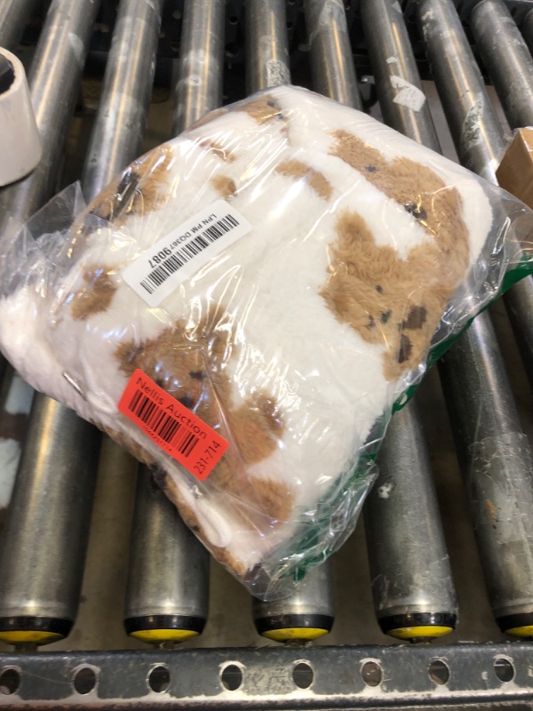 Photo 1 of ZAFUL Women's Fuzzy Plush Pajama Pants Drawstring Elastic Waist Wide Leg Teddy Pj Bottoms Lounge Pants White Bear L