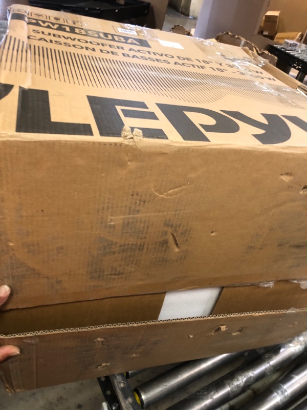 Photo 1 of Pyle 3000 Watts Box Subwoofer Speaker - Active Powered 18” inch Woofer, Loud Bass, with DSP Digital Signal Processor for Home Theater System, Pro DJ Sound, Pole Mount Socket and Carrying Handles