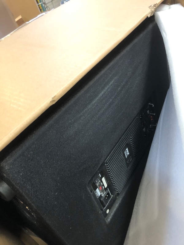 Photo 1 of Pyle 3000 Watts Box Subwoofer Speaker - Active Powered 18” inch Woofer, Loud Bass, with DSP Digital Signal Processor for Home Theater System, Pro DJ Sound, Pole Mount Socket and Carrying Handles