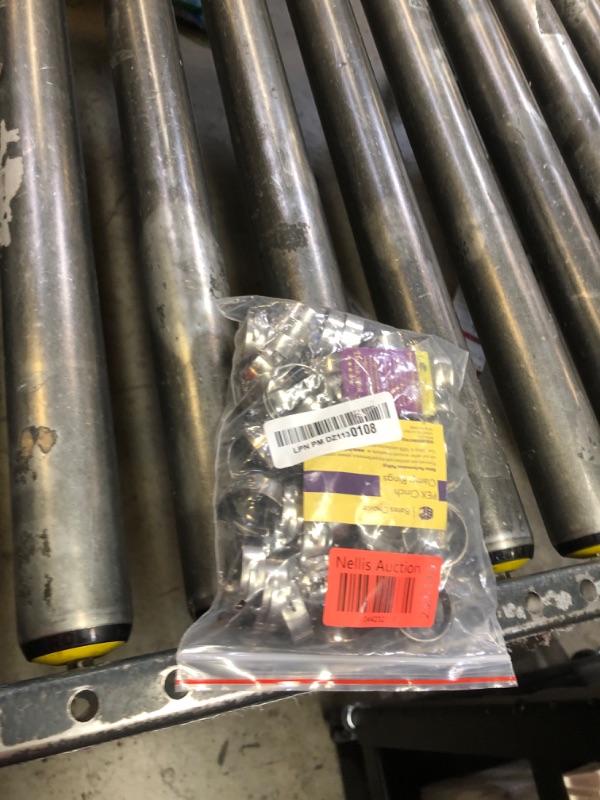 Photo 1 of Bates- PEX Cinch Clamp Rings, 3/8", 50 Pack, Stainless Steel, Pex Clamps, Pex Rings, Pex Clamp, Pex Pipe Clamps, Crimp Clamps, 3/8 Pex Crimp Rings, Cinch Clamps, Pex Crimps, Pex Pipe Clamp