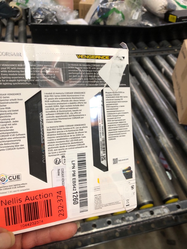 Photo 1 of CORSAIR VENGEANCE RGB PRO DDR4 RAM 64GB (2x32GB) 3600MHz CL18-22-22-42 1.35V Intel AMD Desktop Computer Memory - Black (CMW64GX4M2D3600C18)