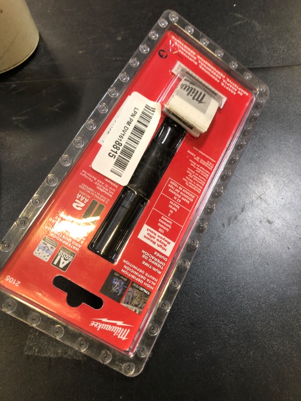 Photo 1 of Milwaukee 2105 Aluminum 100-Lumen Pen Light with Clip