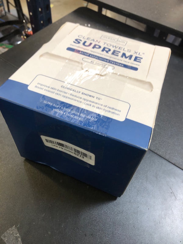 Photo 1 of Clean Skin Club Clean Towels XL™ Supreme, 100% USDA Biobased Face Towel, Disposable Face Towelette, Eczema Association Accepted, Makeup Remover Dry Wipes, Ultra Soft, 50 Ct, 1 Pack