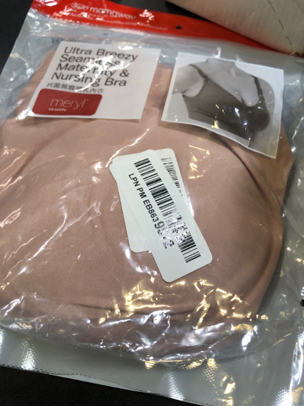 Photo 1 of Mamaway Breezy Seamless Nursing Maternity Wireless Bra with Fixed Padding, Odorless, Stretchy for Pregnancy, Breastfeeding Dusty Pink