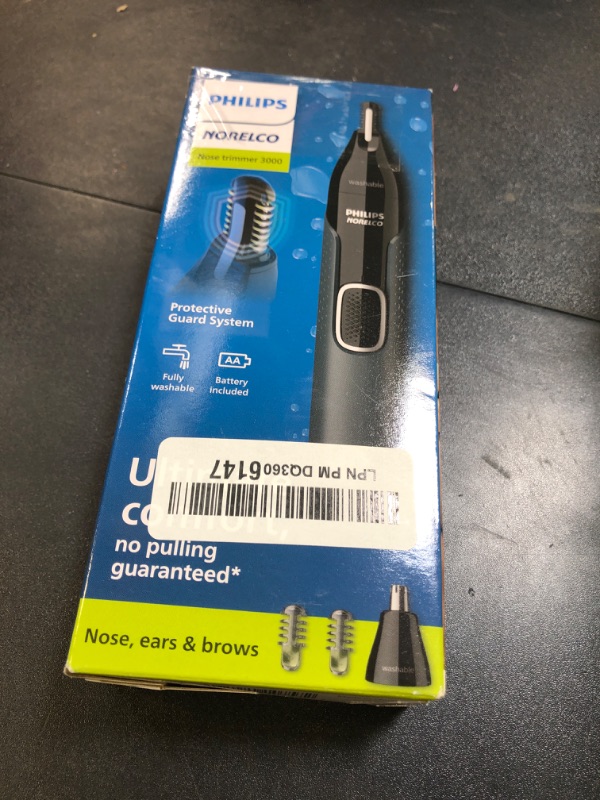 Photo 1 of Philips Norelco Nose Trimmer 3000, for Nose, Ears Eyebrows, NT3600/62