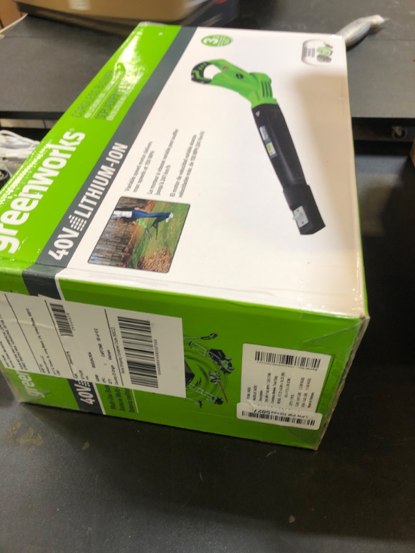 Photo 1 of Greenworks 40V (150 MPH / 130 CFM / 75+ Compatible Tools) Cordless Leaf Blower, Tool Only