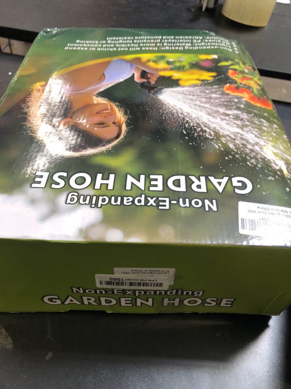 Photo 1 of Lipoliftco Garden Hose 100FT, Non-Expanding, Lightweight Hose, Leak-Proof Metal Interface, No-Knots, Easy to Carry, Wear-Resistant, Sturdy, Flexible, 3/4GHT, Water Hose for Yard, Garden, Outdoor