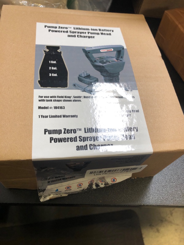 Photo 1 of Pump Zero Technology | Garden Sprayer Pump | Pump Head and Charger Only | Lawn and Garden | 24 Gallons Per Charge