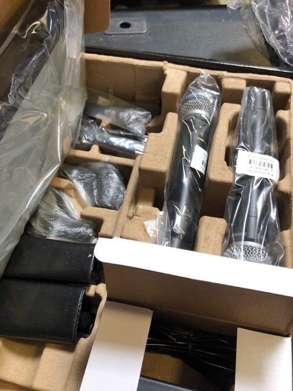 Photo 1 of Shure SLXD24D/B58 Dual Channel Digital Wireless Microphone System - Includes Two SLXD2 Handheld Transmitters with BETA 58A Vocal Mic Capsules, SLXD4D Rack Mount Receiver | G58 Band (SLXD24D/B58-G58)