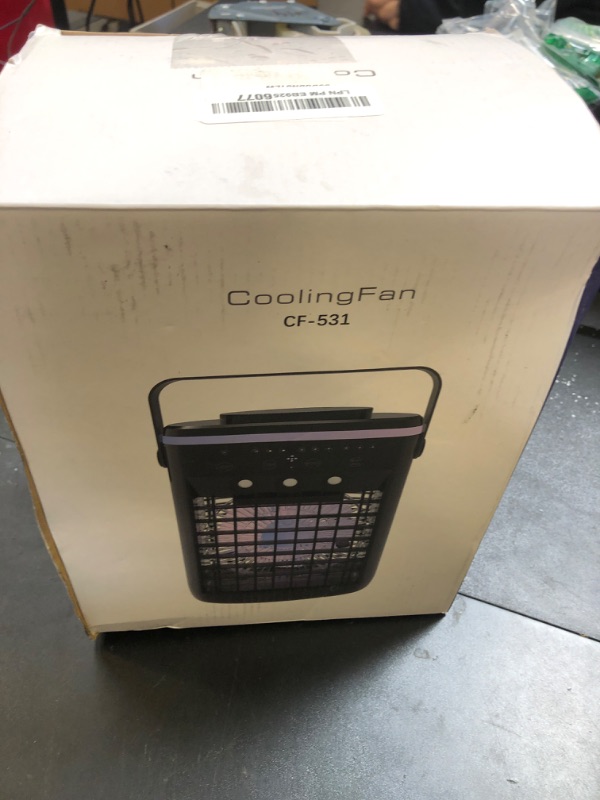 Photo 1 of Portable Air Conditioner,Cooling Fan with 3 Speeds &3 Modes,2-8H Timer,1000ml Water Tank, Remote Control,4 in 1 Humidifier, Air Conditioner,Fan,Night Light,Evaporative Air Cooler for Home,Office