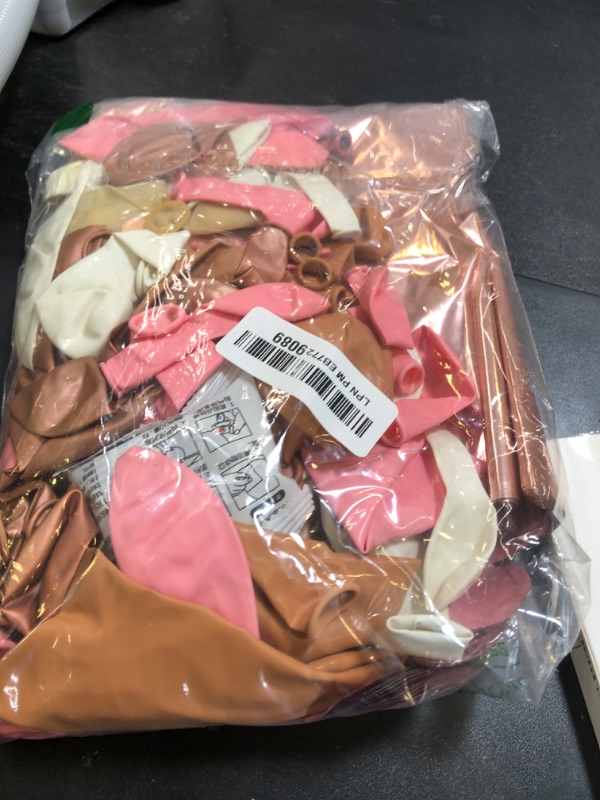 Photo 1 of 116Pcs Pink Rose Gold Balloon Arch Kit Double Sided Rose Gold Flat Square Foil Balloons Wall Backdrop Pink Latex Balloon Garland Arch Kit for Girls GraduationWedding Baby Shower Birthday Party Decors